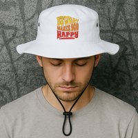 Do What Makes You Happy Positive Quote Bucket Hat