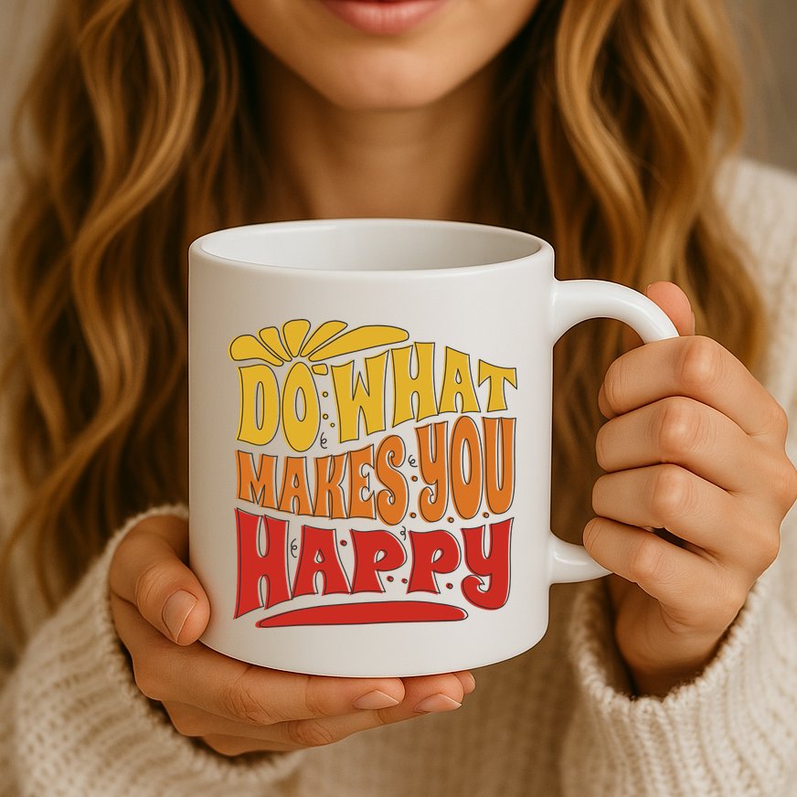 Do What Makes You Happy Positive Quote Mug