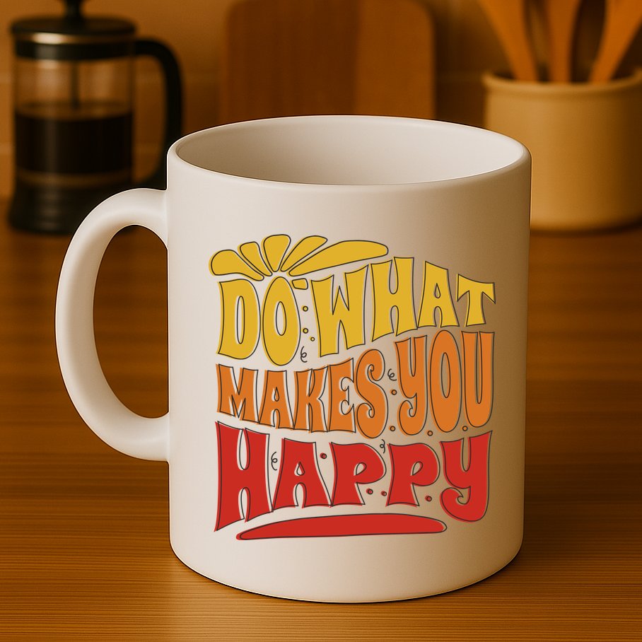Do What Makes You Happy Positive Quote Mug
