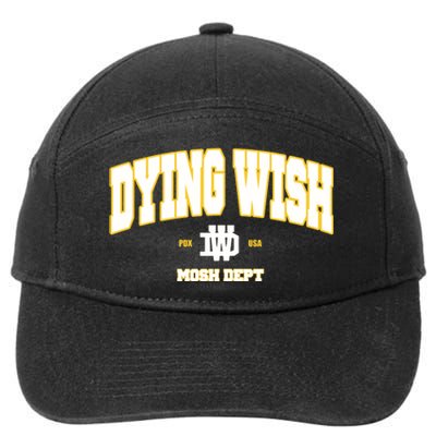 Dying Wish Mosh Dept 7-Panel Snapback Hat