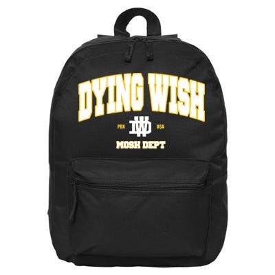 Dying Wish Mosh Dept 16 in Basic Backpack