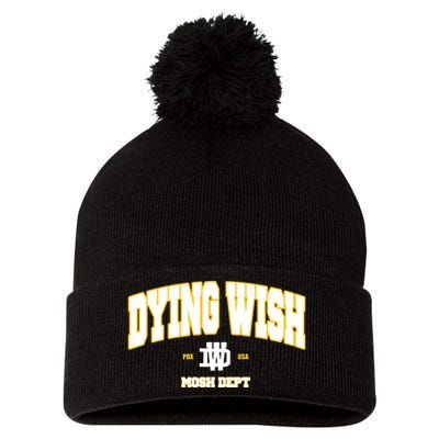 Dying Wish Mosh Dept Pom Pom 12in Knit Beanie