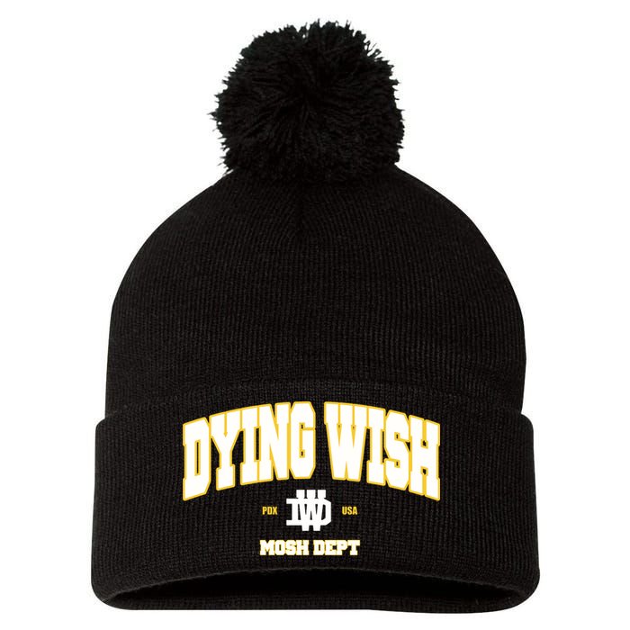 Dying Wish Mosh Dept Pom Pom 12in Knit Beanie
