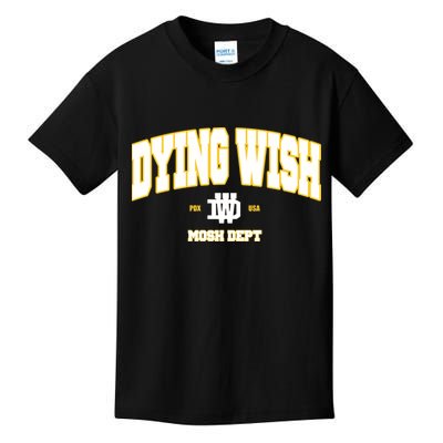 Dying Wish Mosh Dept Kids T-Shirt