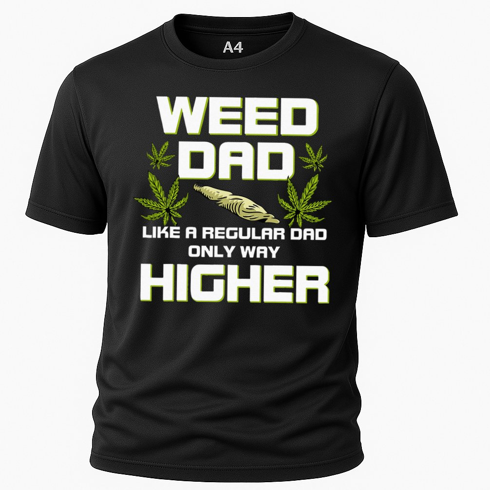 Dad Weed Marijuana Funny 420 Cannabis Gift Fathers Day Performance Shirt