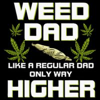 Dad Weed Marijuana Funny 420 Cannabis Gift Fathers Day Impact Tech Backpack