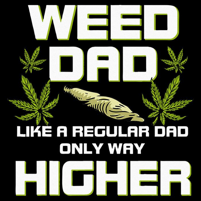 Dad Weed Marijuana Funny 420 Cannabis Gift Fathers Day Impact Tech Backpack