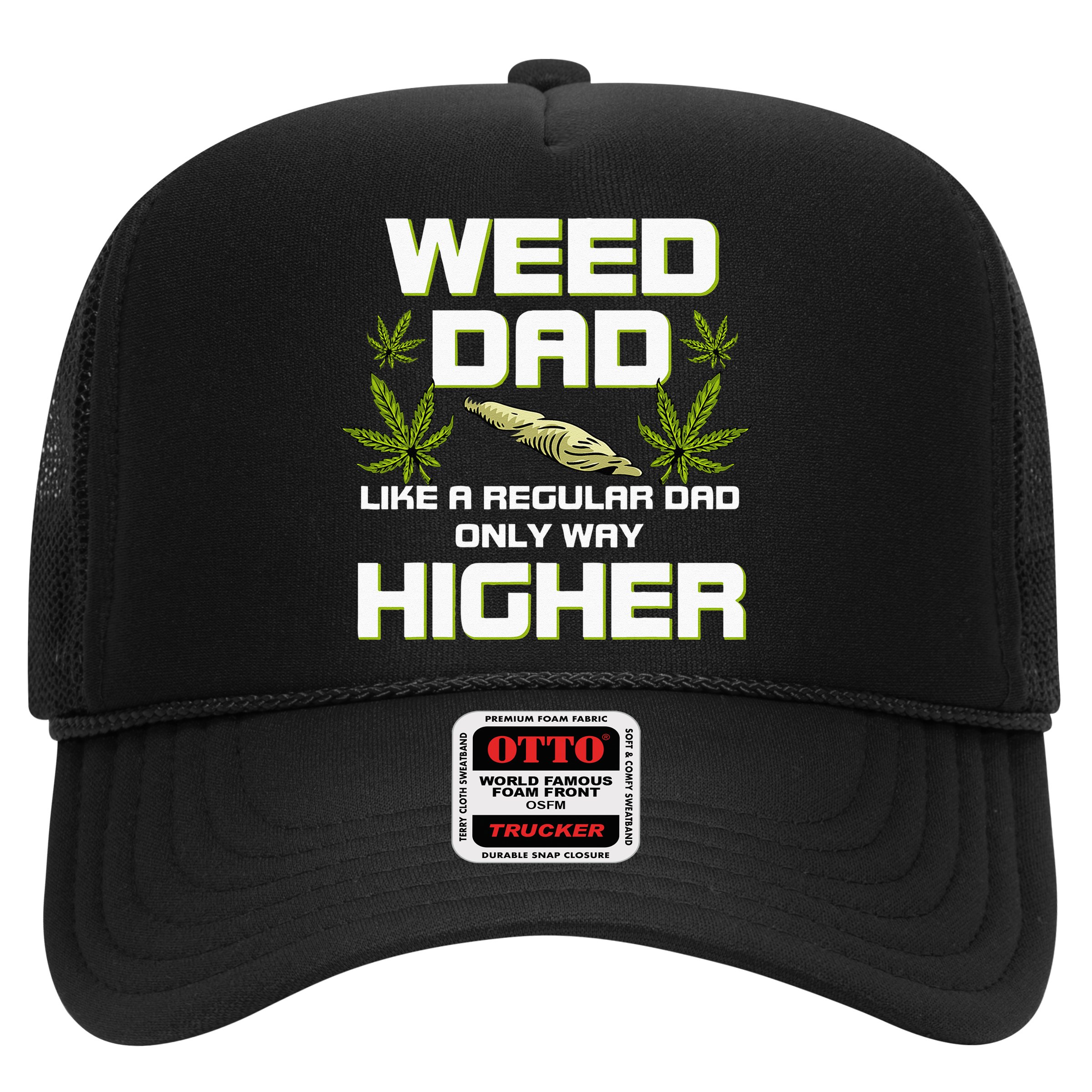 Dad Weed Marijuana Funny 420 Cannabis Gift Fathers Day Hat