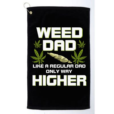 Dad Weed Marijuana Funny 420 Cannabis Gift Fathers Day Golf Towel