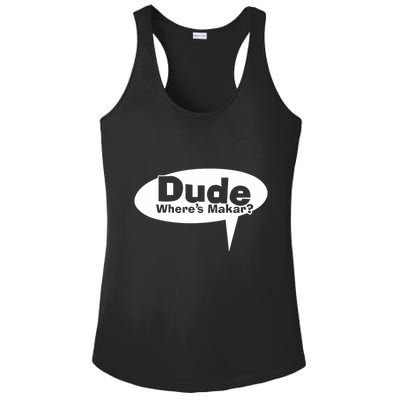 Dude WhereS Makar Ladies PosiCharge Competitor Racerback Tank