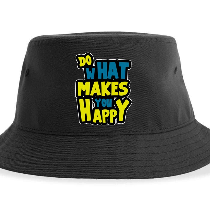 Do What Makes You Happy Postive Quote Sustainable Bucket Hat