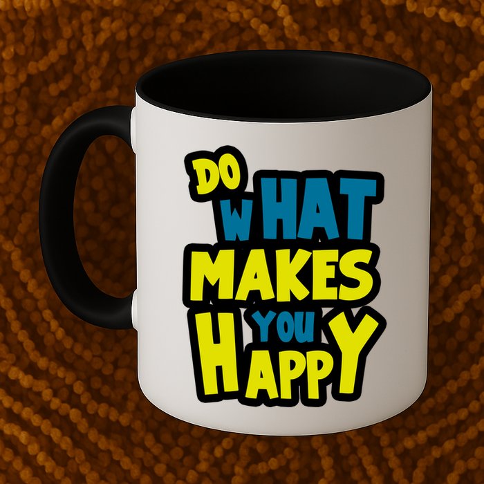 Do What Makes You Happy Postive Quote Mug