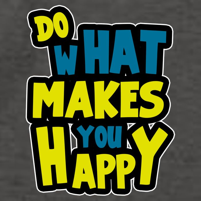 Do What Makes You Happy Postive Quote Vector Backpack