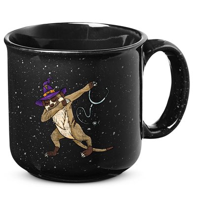 Dabbing Witch Meerkat Nurse Vintage Gift 15oz Campfire Ceramic Mug