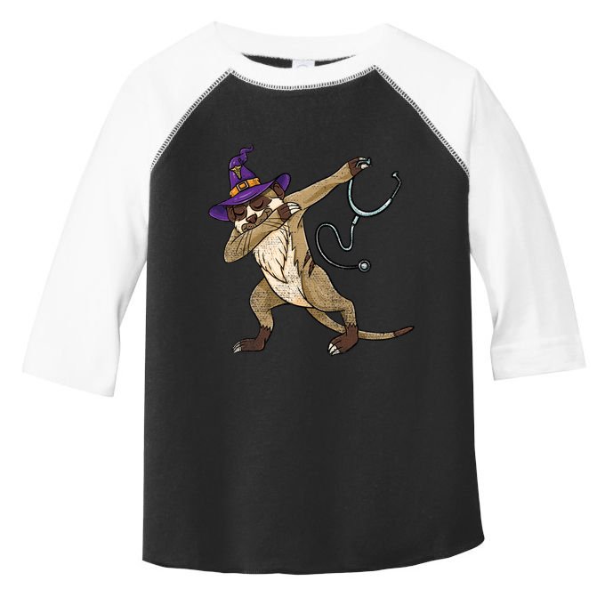 Dabbing Witch Meerkat Nurse Vintage Gift Toddler Fine Jersey T-Shirt