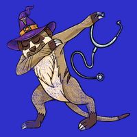 Dabbing Witch Meerkat Nurse Vintage Gift Baby Bodysuit