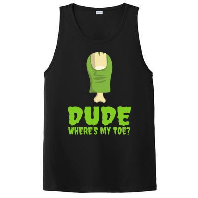 Dude WhereS My Toe Zombie Amputation Leg Amputee PosiCharge Competitor Tank