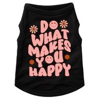 Do What Makes You Happy Hippie Retro Smile Doggie Tank