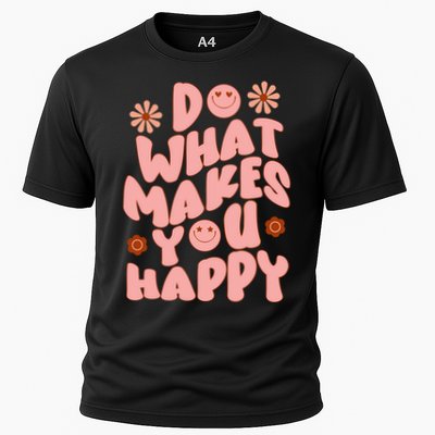 Do What Makes You Happy Hippie Retro Smile Performance Shirt