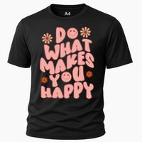 Do What Makes You Happy Hippie Retro Smile Performance Shirt