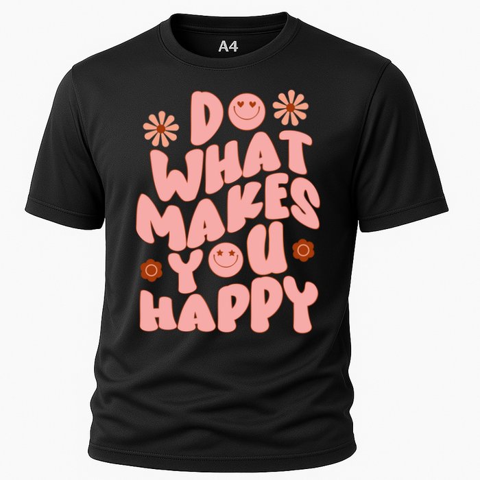 Do What Makes You Happy Hippie Retro Smile Performance Shirt