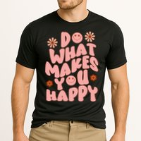 Do What Makes You Happy Hippie Retro Smile Performance Shirt