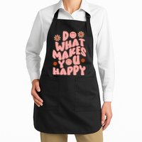 Do What Makes You Happy Hippie Retro Smile Apron