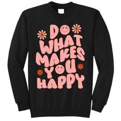 Do What Makes You Happy Hippie Retro Smile Sweatshirt