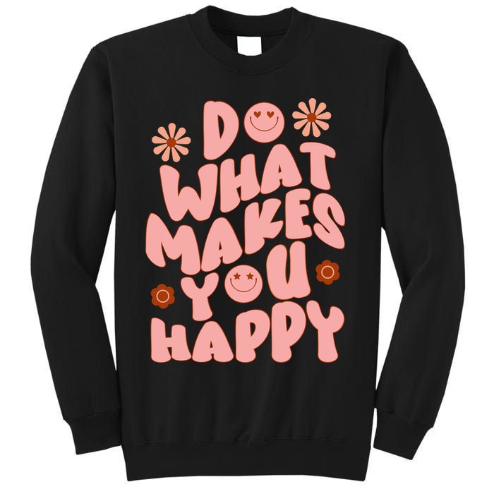 Do What Makes You Happy Hippie Retro Smile Sweatshirt