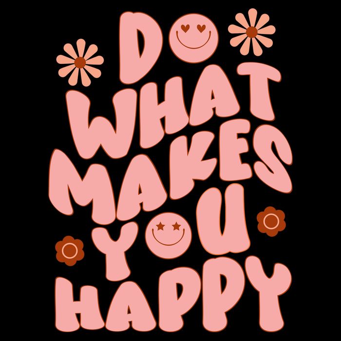Do What Makes You Happy Hippie Retro Smile 16 in Basic Backpack