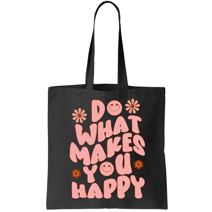 Do What Makes You Happy Hippie Retro Smile Bag