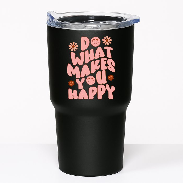 Do What Makes You Happy Hippie Retro Smile Tumbler