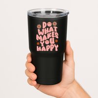 Do What Makes You Happy Hippie Retro Smile Tumbler