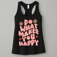 Do What Makes You Happy Hippie Retro Smile Womens Tank Top
