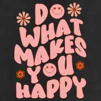 Do What Makes You Happy Hippie Retro Smile Trucker Hat