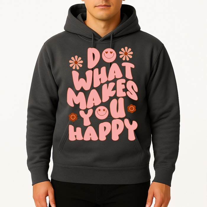 Do What Makes You Happy Hippie Retro Smile Hoodie