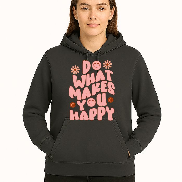 Do What Makes You Happy Hippie Retro Smile Hoodie