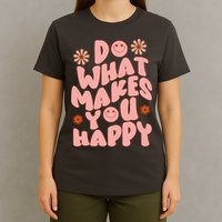 Do What Makes You Happy Hippie Retro Smile T-Shirt