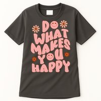 Do What Makes You Happy Hippie Retro Smile Tall T-Shirt