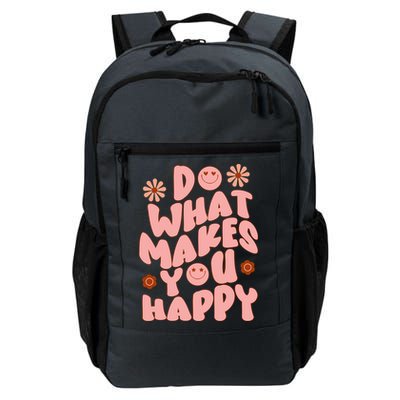 Do What Makes You Happy Hippie Retro Smile Backpack