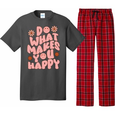 Do What Makes You Happy Hippie Retro Smile Pajama Set