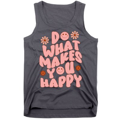 Do What Makes You Happy Hippie Retro Smile Tank Top