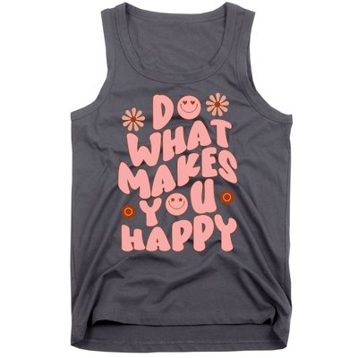 Do What Makes You Happy Hippie Retro Smile Tank Top