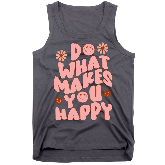 Do What Makes You Happy Hippie Retro Smile Tank Top