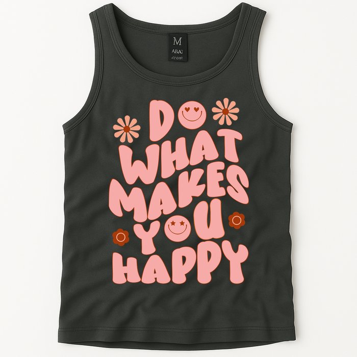 Do What Makes You Happy Hippie Retro Smile Tank Top