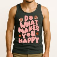 Do What Makes You Happy Hippie Retro Smile Tank Top