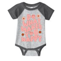Do What Makes You Happy Hippie Retro Smile Infant Baby Jersey Bodysuit