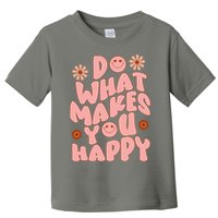 Do What Makes You Happy Hippie Retro Smile Toddler T-Shirt