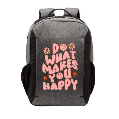 Do What Makes You Happy Hippie Retro Smile Vector Backpack
