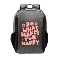 Do What Makes You Happy Hippie Retro Smile Vector Backpack